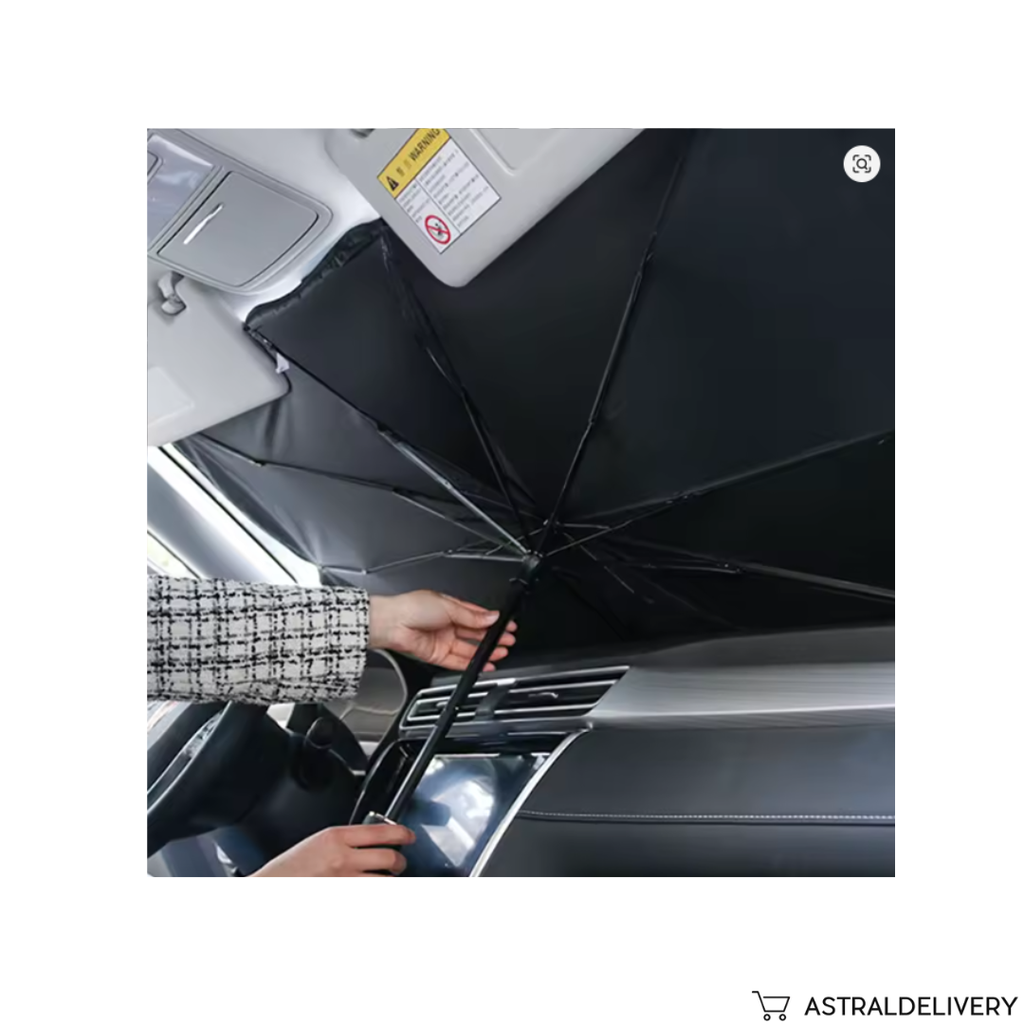 CarCooler - Parasol Retráctil Cuadrado Amplio