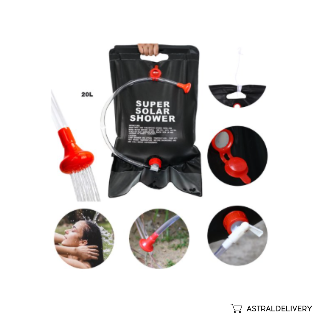 AquaSolar Camp - Ducha Portátil Solar Camping Playa
